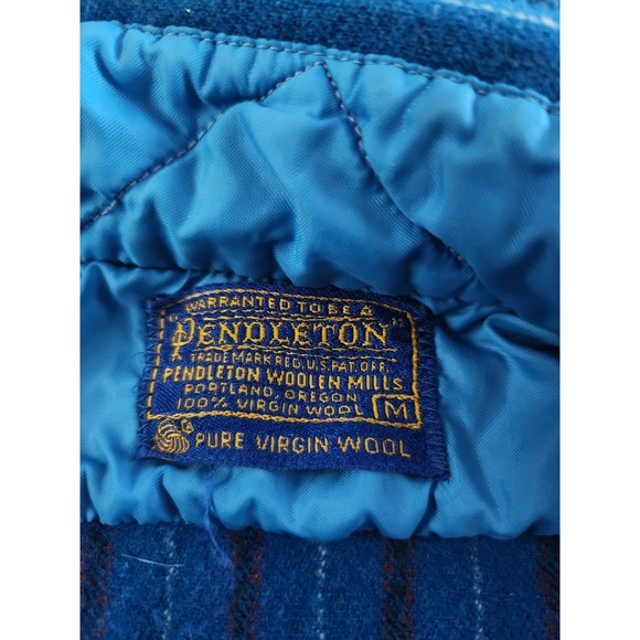 Pendleton Men's Striped 100% Wool Long Sleeve Button UP M - Picture 6 of 7